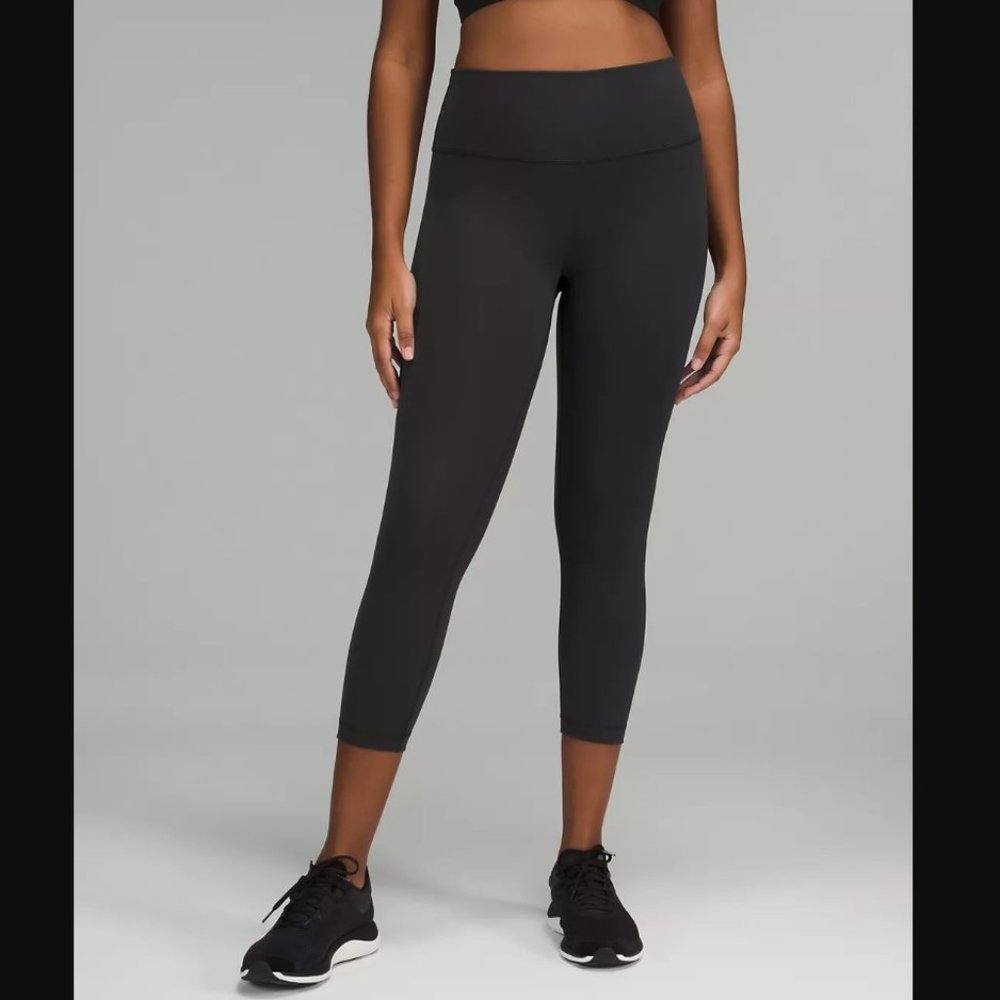 Lululemon Wunder Train High-Rise Crop 23" Black Size 6